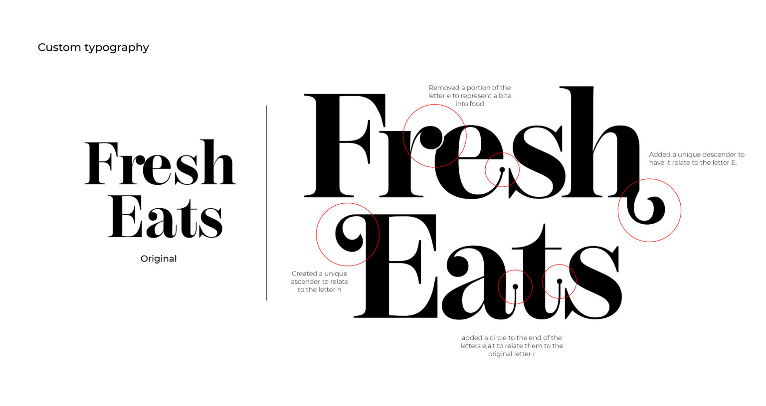 Fresh-Eats typography