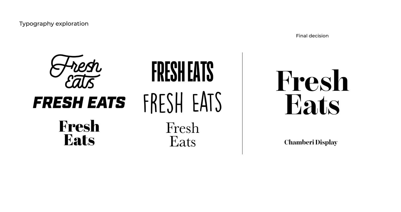 Fresh-Eats typography